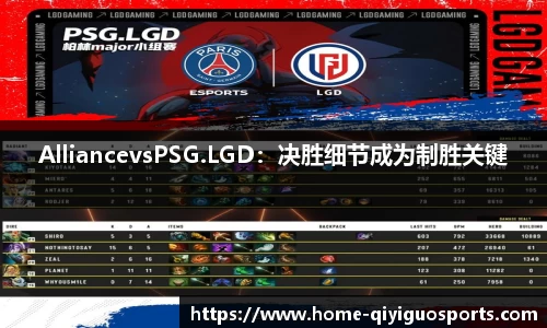 AlliancevsPSG.LGD：决胜细节成为制胜关键